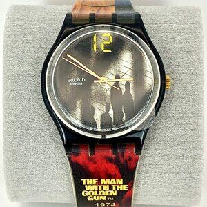 Designer Swatch Watch 40th Anniversary  James Bond 007 "The Man With The Golden